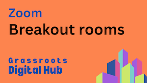 Image of instructional video about Zoom breakout rooms