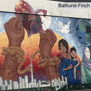 Bathurst-Finch, Toronto, mural detail