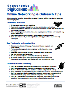 Networking tipsheet image