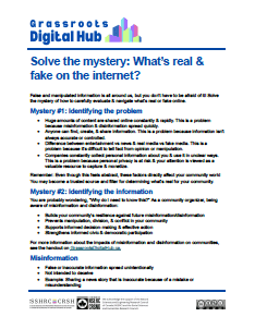 image of solve the mystery game transcript